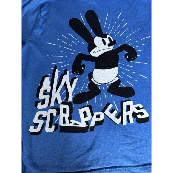 Disney Oswald The Lucky Rabbit "Sky Scrappers" Long Sleeve Tee Shirt Men's Sz L - Picture 11 of 13